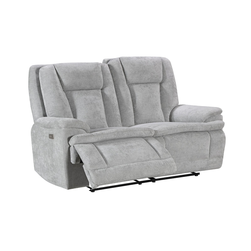 Haven 2 Seater Power Recliner Chair with USB & Type-C Charging in Grey