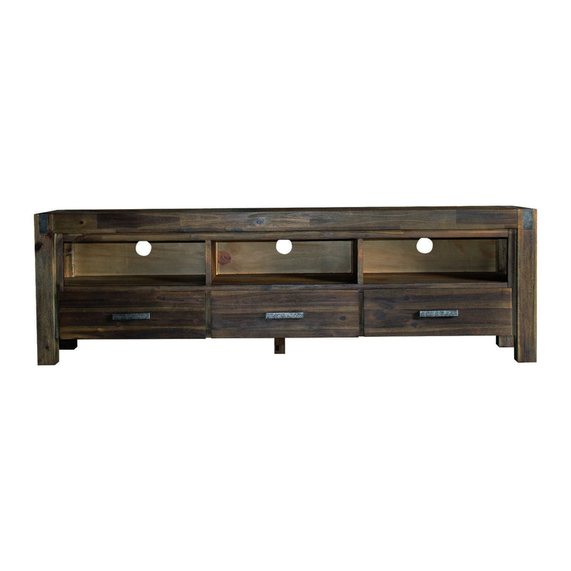 Nowra 3 Drawers TV Cabinet In Solid Acacia Timber With Multiple Colour