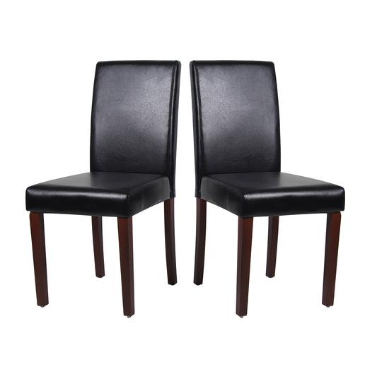 Montina 2x Premium Leatherette Wooden Dining Chairs in multiple Colour