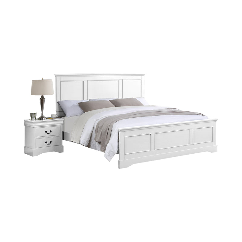 Spencer 5/4 pcs Bedroom Suite Solid Wood & MDF White in Multiple Size