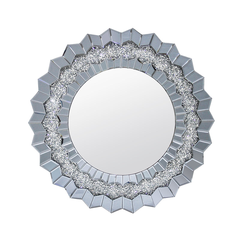 Glamorous Smokey Grey Wall Mirror Premium Quality MDF & Glass