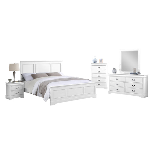 Spencer 5pcs Bedroom Suite Solid Wood & MDF in Multiple Size with Dresser & Tallboy