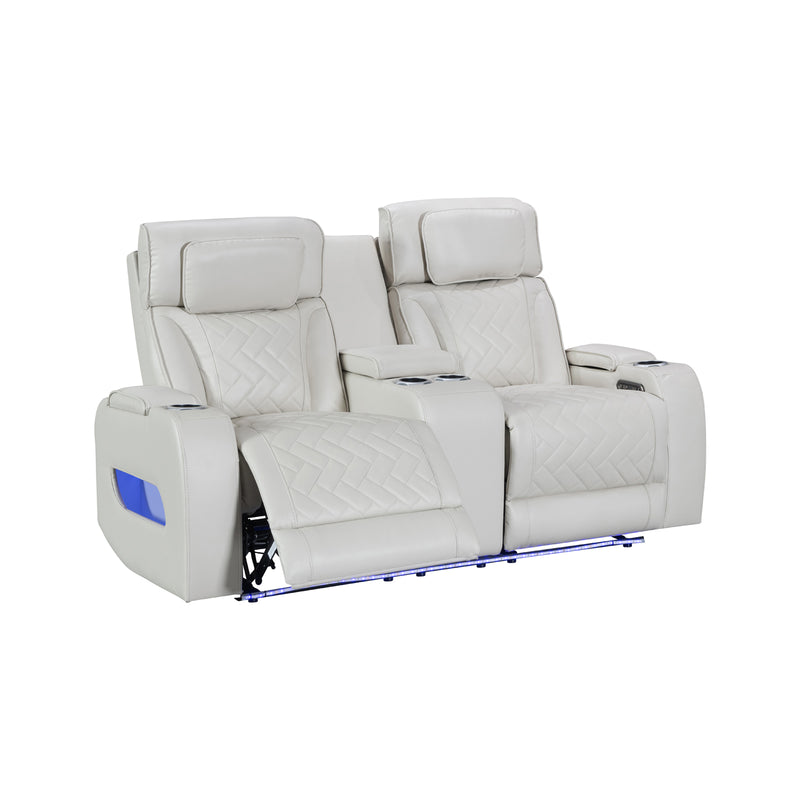 Drake 2 Seater Power Recliner Sofa with LED Light & Wireless Charging in Multiple Color