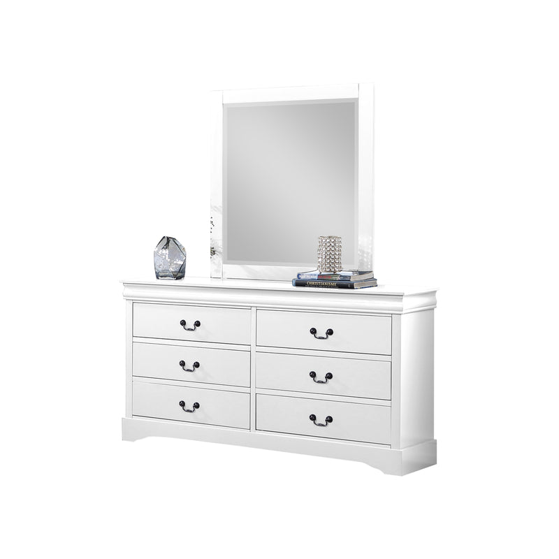 Spencer 5/4 pcs Bedroom Suite Solid Wood & MDF White in Multiple Size