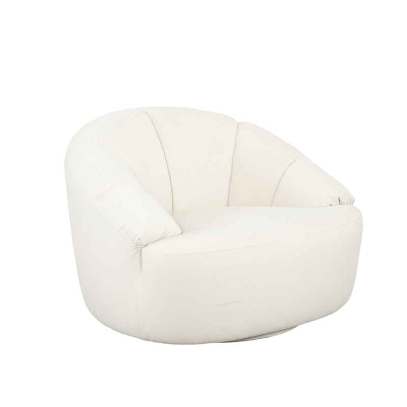 Pearl 360° Swivel Fabric Armchair