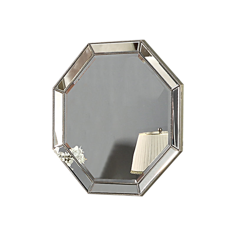 Germany Premium Antique Gold Octagon Accent Mirror with Matching Bedroom Furniture Set