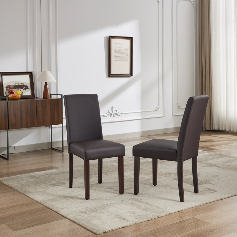 Montina 2x Premium Leatherette Wooden Dining Chairs in multiple Colour