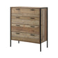 Mascot Tallboy 4 Storage Drawers Particle Board Construction in Oak Colour