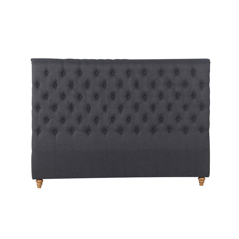Sean Fabric Bed Headboard In French Provincial Design in Multiple Size and Colors