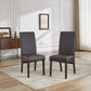 Swiss 2x wooden Frame Leatherette Dining Chairs in Multiple Colour