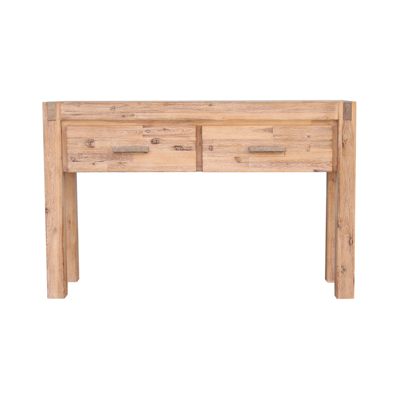Nowra 2 Drawers Hall Table In Solid Acacia Timber In Multiple Colour