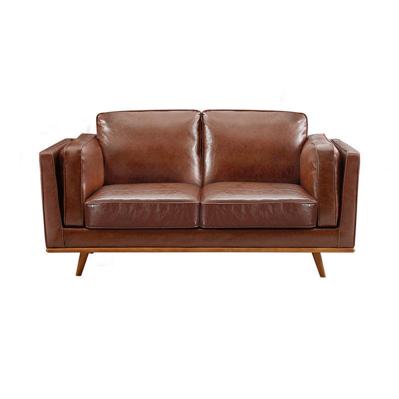 York 3+2 Seater Sofa Fabric/Leatherette Lounge Set with Wooden Frame