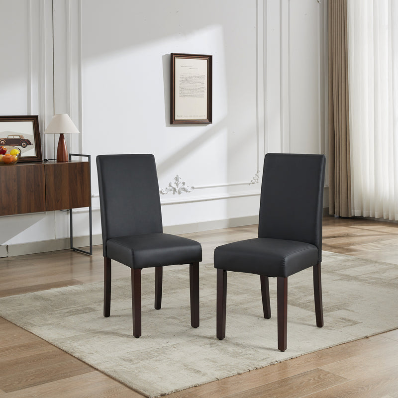Montina 2x Premium Leatherette Wooden Dining Chairs in multiple Colour