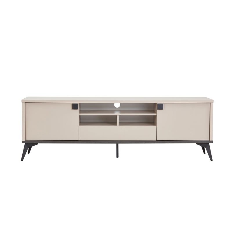 Maxwell TV Cabinet MDF Particle Board Storage Space Metal Legs