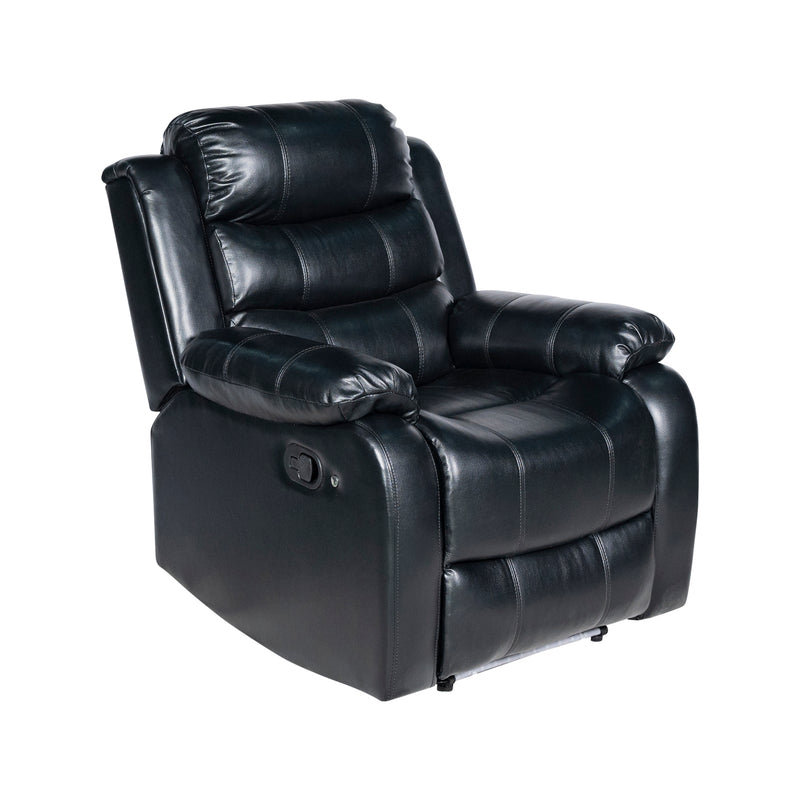 Chelsea 3R+1R+1R Seater Leatherette Recliner Console & LED Lights