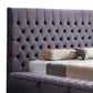 Anna Upholstery Tufted Velvet Fabric Headboard Storage Bed Frame In Multiple Colour & Size