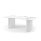 Scarlet Dining Table Sintered Stone Top  MDF Table Base High Gloss Paint