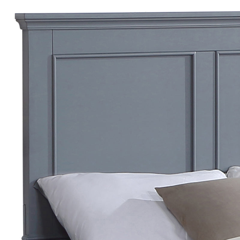 Spencer 5/4 pcs Bedroom Suite Solid Wood & MDF Grey Colour in Multiple Size with Dresser & Tallboy