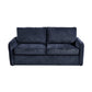 Harper Multifunctional 3 Seater Sofa Bed Fabric Upholstery Wooden Structure in Blue