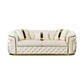 Duke 3+1+1 Seater Sofa Velvet High Density Foam Solid Wood and Plywood Gold Stainless Steel Trim