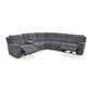 Harley Large Sectional Corner Modular Lounge Suite in Fabric with Electric Recliner