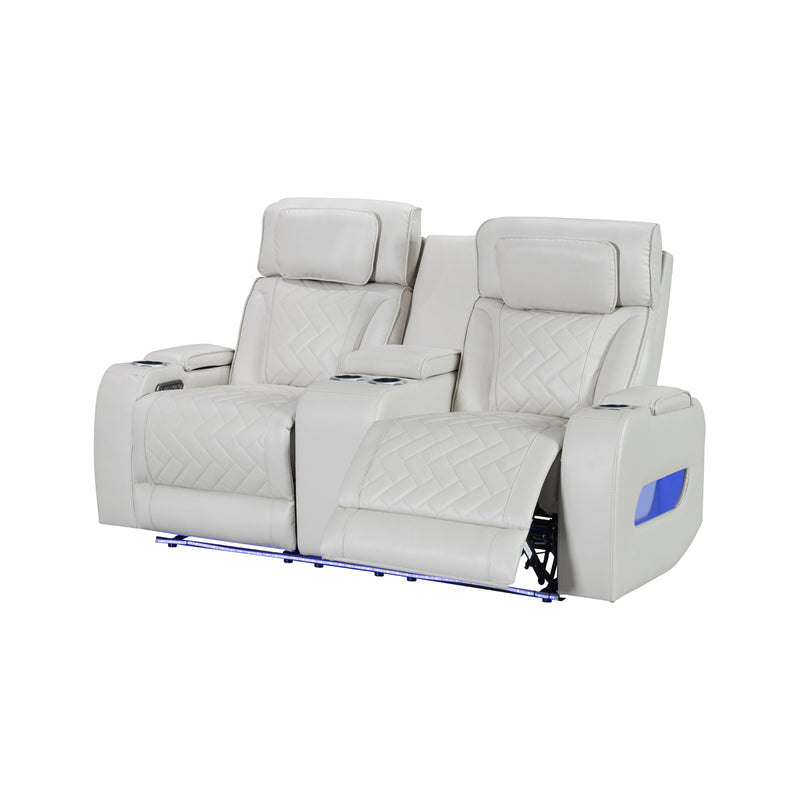 Drake 2 Seater Power Recliner Sofa with LED Light & Wireless Charging in Multiple Color