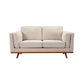 York 3+2 Seater Sofa Fabric or PU Leatherette Lounge Set with Wooden Frame in Multiple Colour