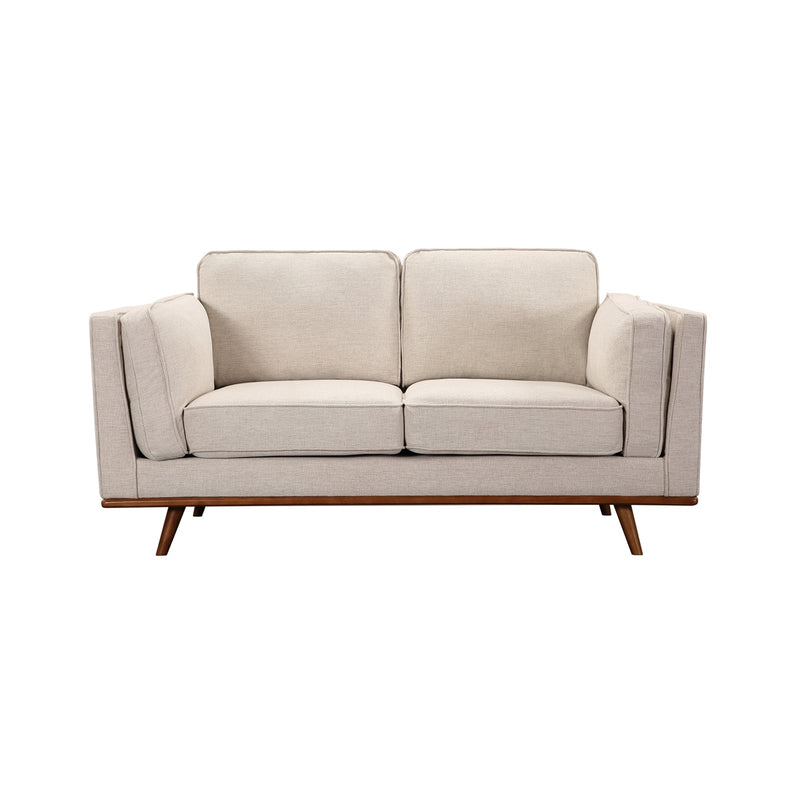 York 3+2 Seater Sofa Fabric/Leatherette Lounge Set with Wooden Frame