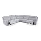 Harley Large Sectional Corner Modular Lounge Suite in Fabric with Electric Recliner