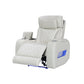 Drake 3+1+1 Seater Power Recliner Sofa Set with LED Light Wireless Charging & Storage Charging in Multiple Color