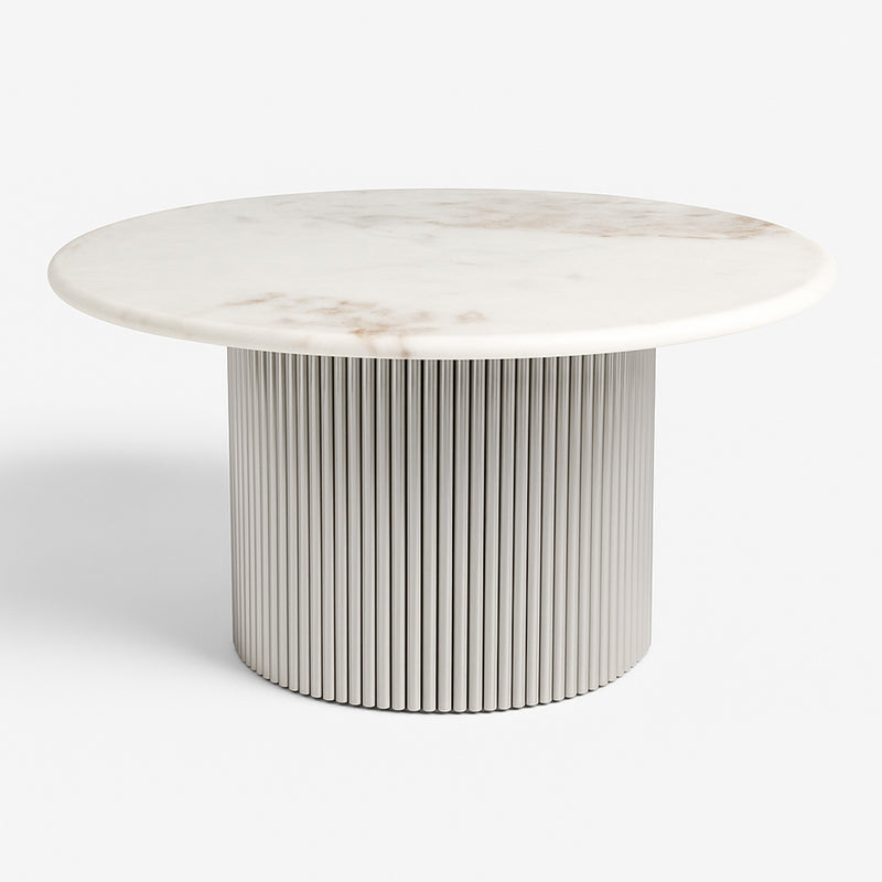 Lexi Coffee Table Faux Marble Table top Stainless Steel Base