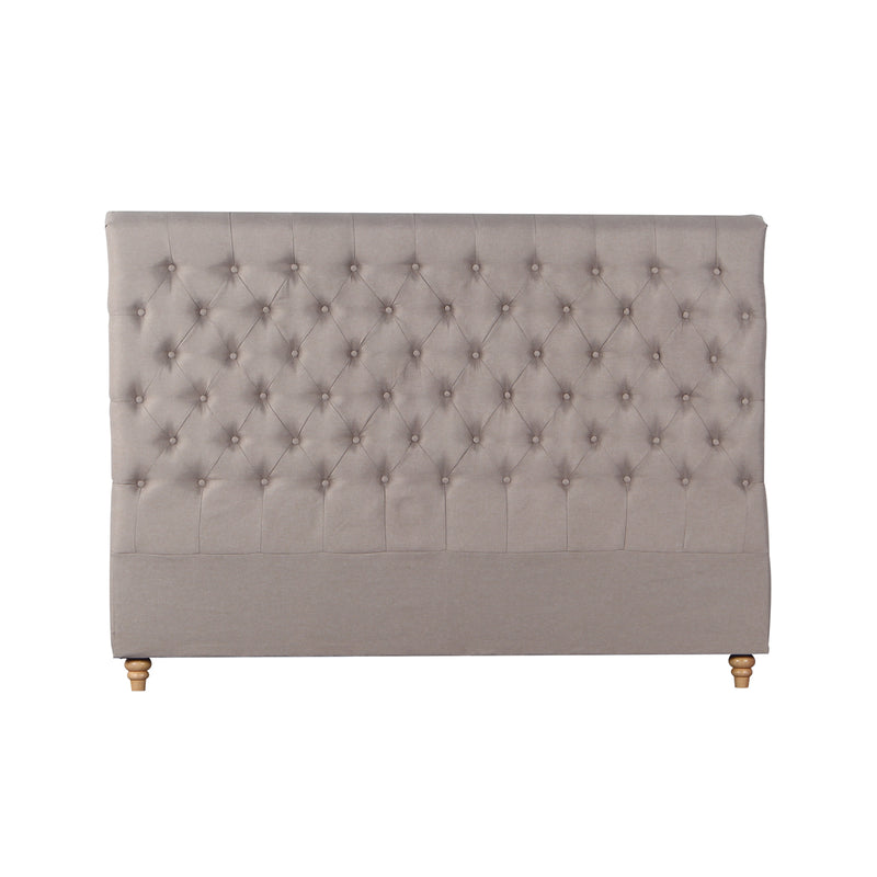 Sean Fabric Bed Headboard In French Provincial Design in Multiple Size and Colors