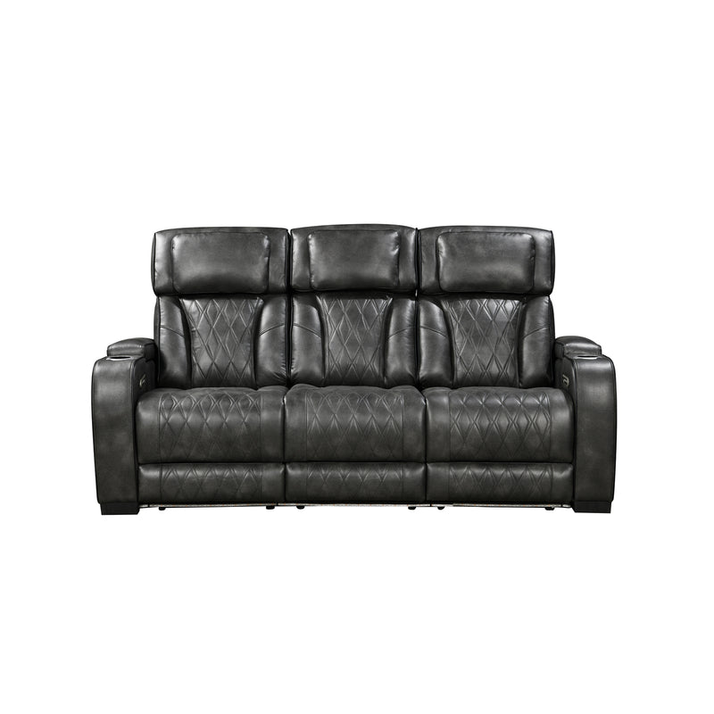 Empire 3R+2R Leatherette Electric Recliner Sofa Set LED Lighting