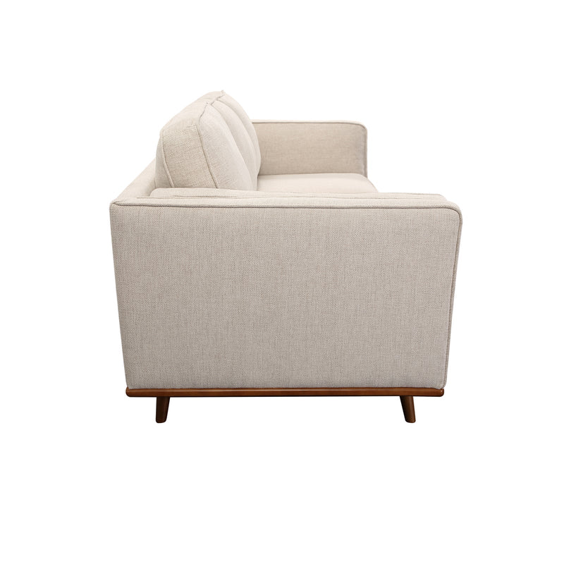 York 3+2 Seater Sofa Fabric/Leatherette Lounge Set with Wooden Frame