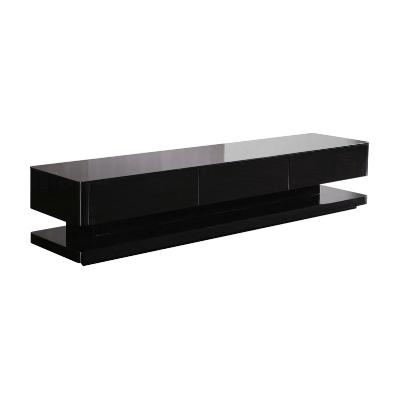 Suprilla Glossy Tempt Glass TV Cabinet With Multiple Color