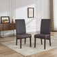 Swiss 2x wooden Frame Leatherette Dining Chairs in Multiple Colour
