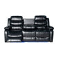 Chelsea 3R+2R+1R Seater Finest Leatherette Recliner Feature Console LED Light Ultra Cushioned