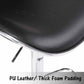 2X Bela PU Leather Mid High Back Rest Crome Base Gas Lift Bar Stools