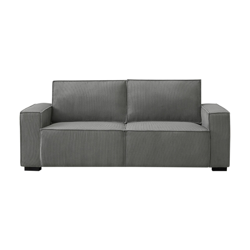 Reno 3 Seater Beige Fabric Sofa with Solid Wood Frame