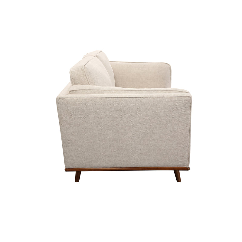 York 3+2 Seater Sofa Fabric/Leatherette Lounge Set with Wooden Frame