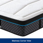 Fulham Coolmax Gel Memory Foam Pocket Coil Soft Firmness 30cm Thick  Mattress