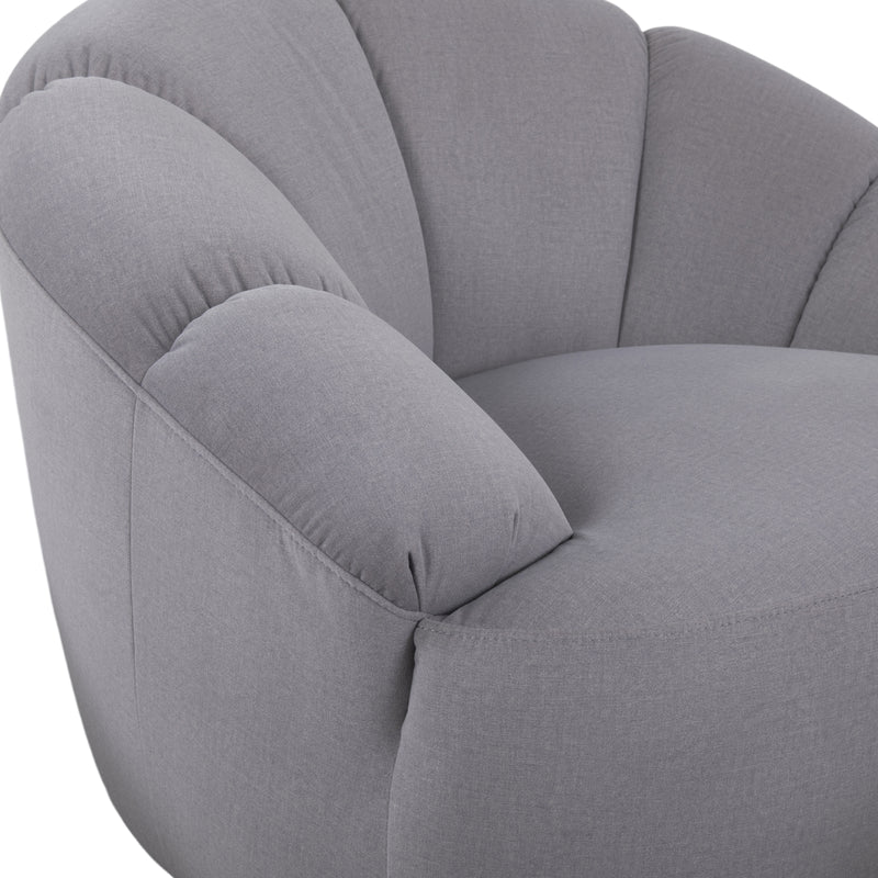 Pearl 360° Swivel Fabric Armchair