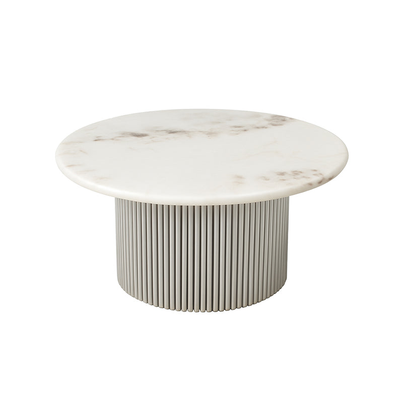 Lexi Coffee Table Faux Marble Table top Stainless Steel Base