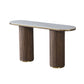 Archie Hall Table with Sintered Stone Top & Timber-Look Finish