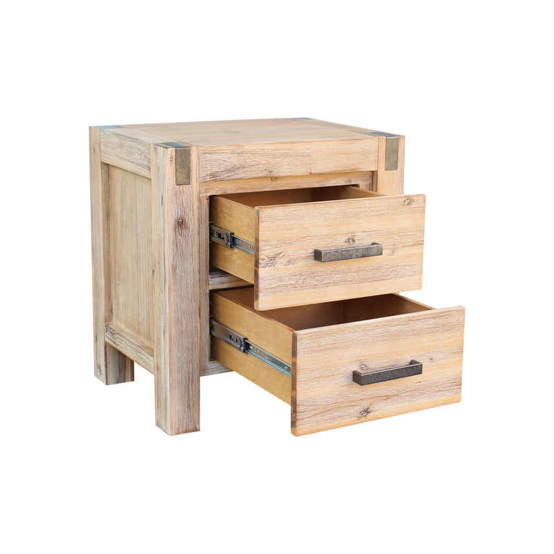 Nowra Solid Acacia Timber Bedside Table – Classic Design & Colours