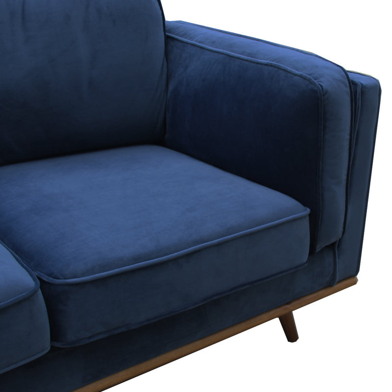 York 3+2 Seater Sofa Fabric/Leatherette Lounge Set with Wooden Frame