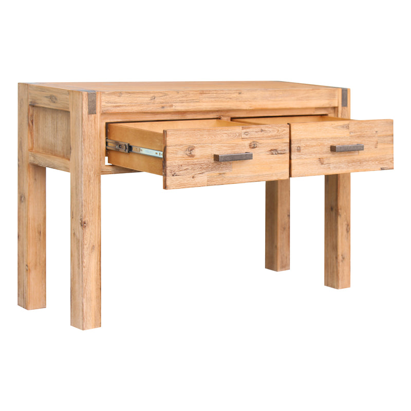 Nowra 2 Drawers Hall Table In Solid Acacia Timber In Multiple Colour