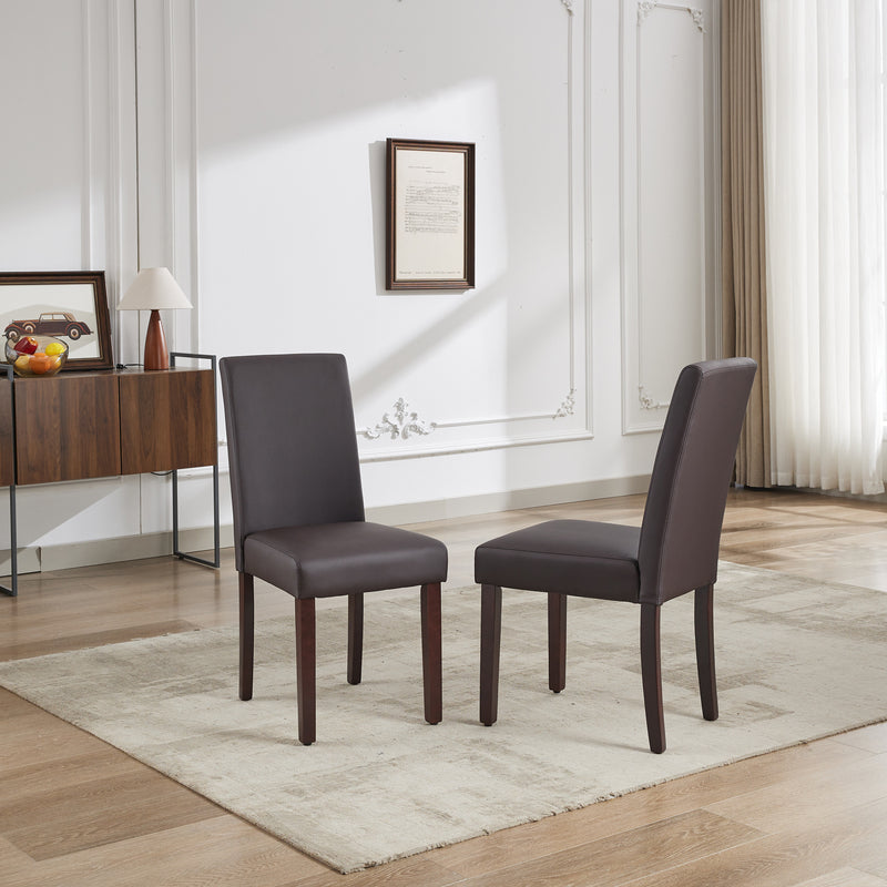 Montina 2x Premium Leatherette Wooden Dining Chairs in multiple Colour
