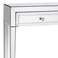 Camelia Hall Table MDF Silver Mirror Two Drawers Sparkling Handle