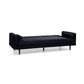 Marcella Velvet Fabric Modern 3 Seater Sofa Bed in Green & Black Colour